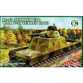 Unimodels - PL-43 armored car with T-34 turret  1941