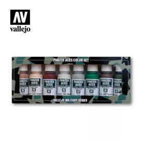   Vallejo - Panzer Aces - Skin Tone and Splinter Camouflage Paint set