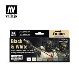   Vallejo - Model Color - Black White by Angel Giraldez Paint set