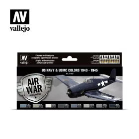Vallejo - Model Air - US Navy USMC WWII 1940-1945 Paint set
