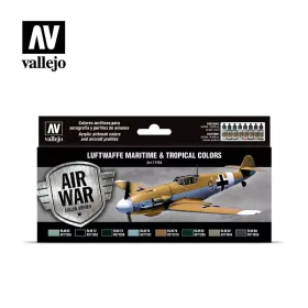   Vallejo - Model Air - Luftwaffe Maritime And Tropical Colors Paint set