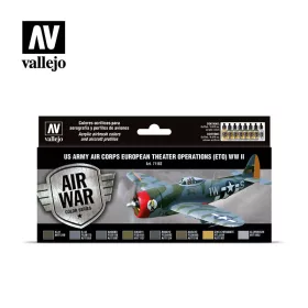   Vallejo - Model Air - US Army Air Corps European Theater Op. (ETO) WWII Paint set