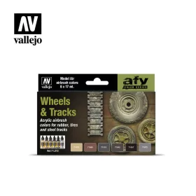 Vallejo - Model Air - Wheels Tracks Paint set