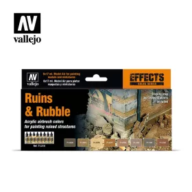 Vallejo - Model Air - Ruins Rubble Paint set