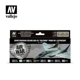   Vallejo - Model Air - Soviet / Russian colors MiG-29 Fulcrum from 80 s to present Paint set