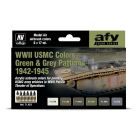 Vallejo - WWII USMC Colors Green Grey Patterns 1942-1945