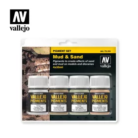Vallejo - Pigment Set - Mud   Sand