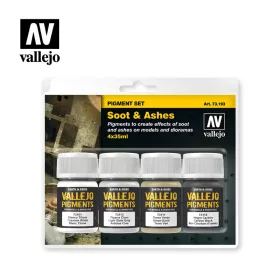 Vallejo - Pigment Set - Soot   Ashes
