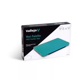   Vallejo - Wet Palette Set (includes: Airtight tray with lid 2 Rehusable hydration sponges 30 Sheets of moisture paper 1 Accesory well palette and elastic band)