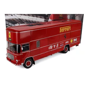   Werk 83 - OM FIAT 150 ROLFO TRUCK TEAM SCUDERIA FERRARI CAR TRANSPORTER 24h LE MANS 70s VERSION 2-ASSI 1966 RED