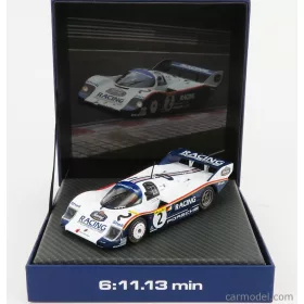  Werk 83 - Porsche 956K Team Porsche Racing N 2 1000Km Nurburgring Lap Record 6:11 13 Min 1983 S.Bellof - D.Bell White Blue