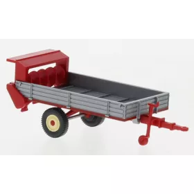   Wiking - Fortuna Stalldung-Breitstreuer, silber/rot, 1949, 1:87