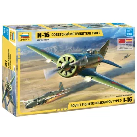   Zvezda - 1:48 Sovient Fighter Polikarpov I-16 Type 5 - ZVEZDA