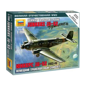   Zvezda - German Transport Plane Junkers Ju-52 /1932-1945/ 1:200 (6139)