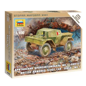 Zvezda - British Armored Car Daimler Mk-1 1:100 (6229)